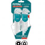 סט כפול 9+9 מפתחות אלן משושה +טורקס, Cr-V, לשימוש מקצועי