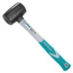 פטיש גומי שחור 220 גר', ידית פיבר