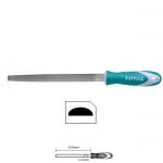 פצירה חצי עגולה - לעץ , 200 מ"מ