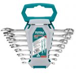 סט 8 מפתחות רינג \ פתוח 6-19 מ"מ ,CrV גימור כרום, מקצועי