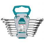 סט 8 מפתחות פתוח \ רינג רצ'ט, 6-22 מ"מ , CrV גימור כרום, מקצועי