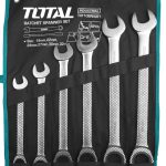 סט 8 מפתחות פתוח \ רינג רצ'ט,19 ~ 32 מ"מ, Cr-V, כרום, לשימוש מקצועי