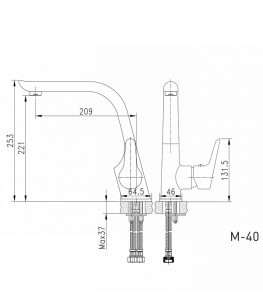 ⁦ברז פרח JONAS⁩ – תמונה ⁦3⁩