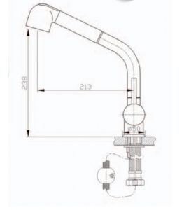 ⁦ברז נשלף VALLE⁩ – תמונה ⁦2⁩