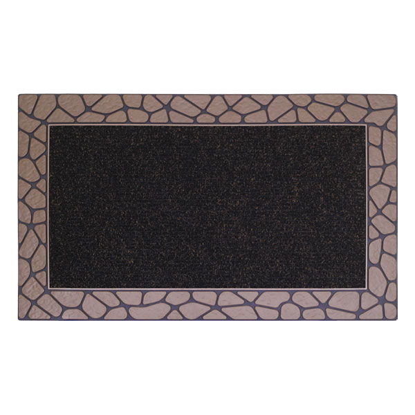 שטיח חלוקי נחל מלבן איכותי במידות 45X75 ס"מ מבית HG דגם 99246