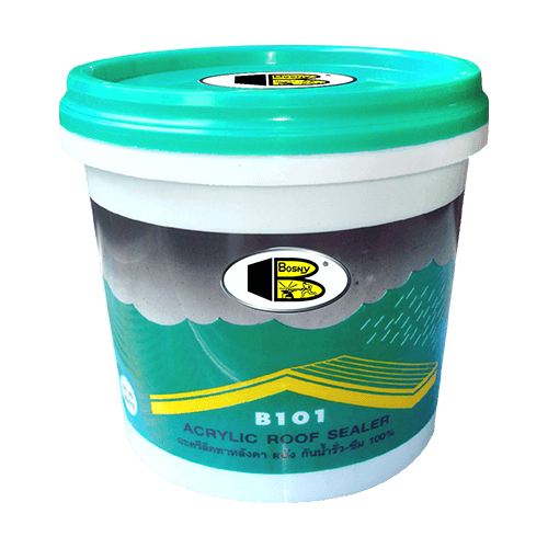 אוטם גומי אקרילי לגג B101 לבן במשקל 1 ק"ג