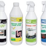 ערכת מטבח למקצוענים HG מק"ט 99999 הכוללת 6 מוצרי ניקוי מקצועיים: תרסיס לניקוי מקררים