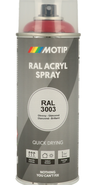 ספריי צבע אקרילי MOTIP RAL 571 בגימור מט שקוף