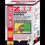 שקית צמנט מהיר SARATOGA Z3.3 דגם 7.114.001 משקל 1 ק"ג - צמנט מהפכני לקיבוע סורגים צינורות ומדפים עם עובי שימוש עד 100 מ"מ