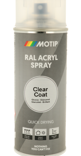 ספריי לק שקוף מקצועי MOTIP Clear Coat 7242 בנפח 400 מ"ל
