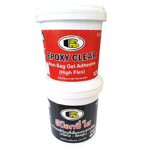 אפוקסי שקוף איטי BOSNY B237 400 גרם - דבק ג'ל מקצועי עם נוסחת Non-Sag להדבקה קבועה וחזקה של זכוכית