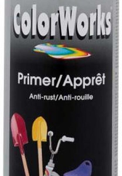 ספריי יסוד לבן Colorworks דגם M918560 במיכל תרסיס 400 מיליליטר עמיד בפני חלודה ולחות