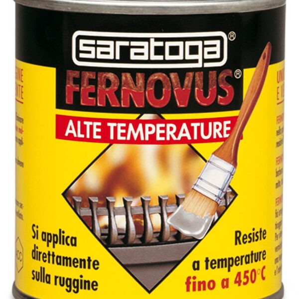 מיכל צבע מגן SARATOGA Fernovus H.T דגם שחור 250 מ"ל מק"ט 88.645.002 - צבע אנטי חלודה עם מרקם ג'ל שאינו נוטף ונוסחה ללא כרום ועופרת