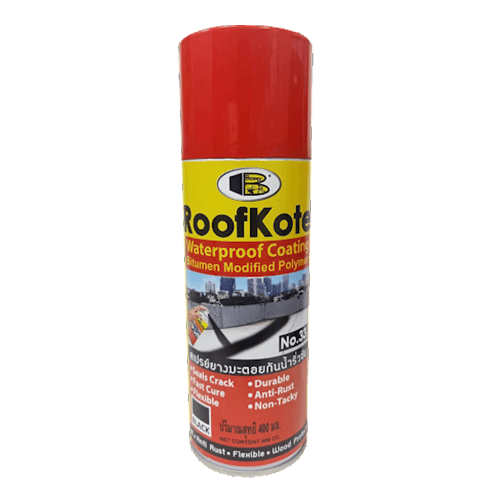 תרסיס זפת לתיקון גגות BOSNY דגם B133 RoofKote No.33 בנפח 400 מ"ל