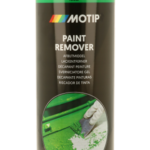 ספריי מסיר צבע MOTIP M410 500 מ"ל מק"ט 10589 דגם 8711347225729 במבנה ג'ל לסילוק שכבות צבע ישנות ממשטחי אבן בטון מתכת ועץ עם דפוס התזה רחב