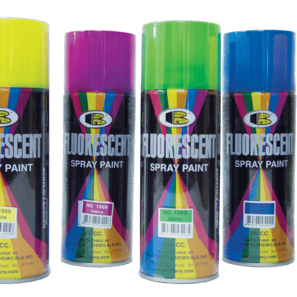 ספריי כחול זוהר פלאורסנט BOSNY דגם B1001-1009 מספר 1004 בנפח 400 מ"ל