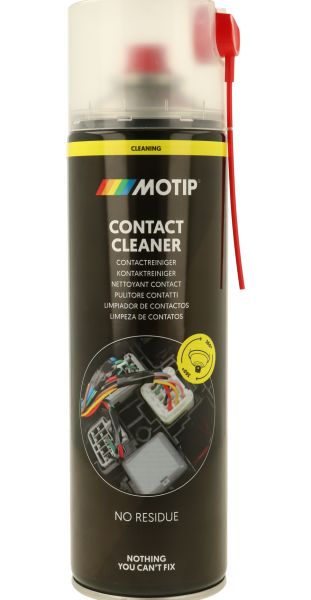 תרסיס לניקוי מגעי אלק MOTIP דגם MO90505 בנפח 500 מ"ל עם שסתום ריסוס 360 מעלות