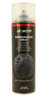 ספריי אימפרגנציה MOTIP 400 מ"ל דגם 10950 להגנה על עור וטקסטיל מפני מים ולכלוך