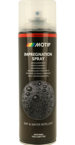 ספריי אימפרגנציה MOTIP 400 מ"ל דגם 10950 להגנה על עור וטקסטיל מפני מים ולכלוך