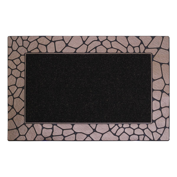 שטיח כניסה HG מק"ט 99245 במידות 60X90 ס"מ בעיצוב חלוקי נחל מלבן