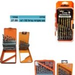 סט מקדחי ברזל 13 יח׳ (1.5ממ-6.5מ"מ)