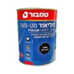 פוליאור מט משי שחור 750 מ''ל