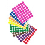 מדבקות עגול צבעוני 10 דפים