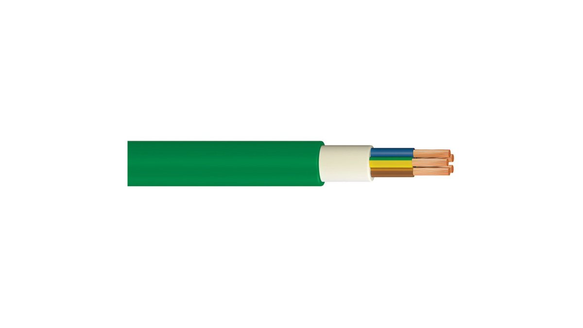 69afe97bd5fdebcf7f68dba5 כבל ירוק 1.5 * 5 (100 מ') N2XY – תמונה 1