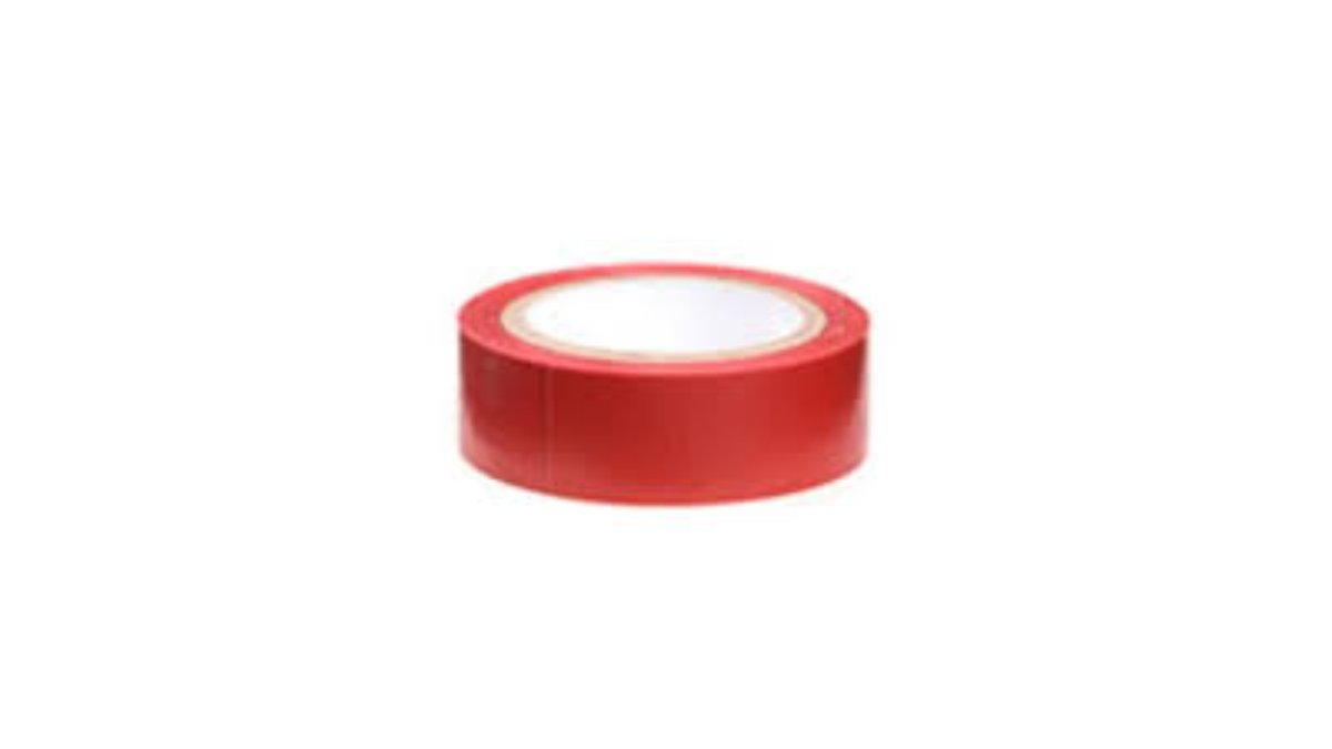 69afe98ddd30e9dbd31d260a סרט בידוד PVC דביק צר - אדום – תמונה 1