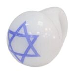 טבעת מגן דוד אדום סיליקון אורות מהבהב