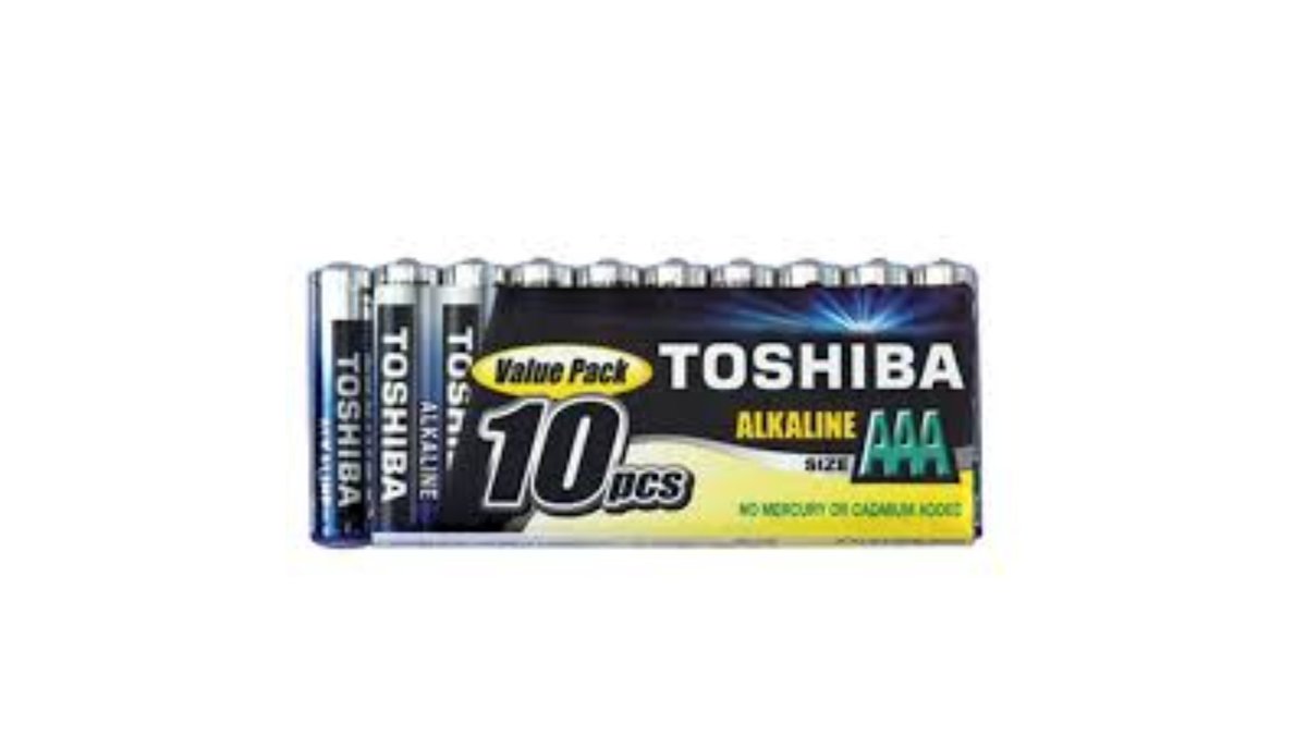 69f8810d8586f32ae71f733c AAA LR03 TOSHIBA אלקליין אריזת 10 יחידות במגש – תמונה 1