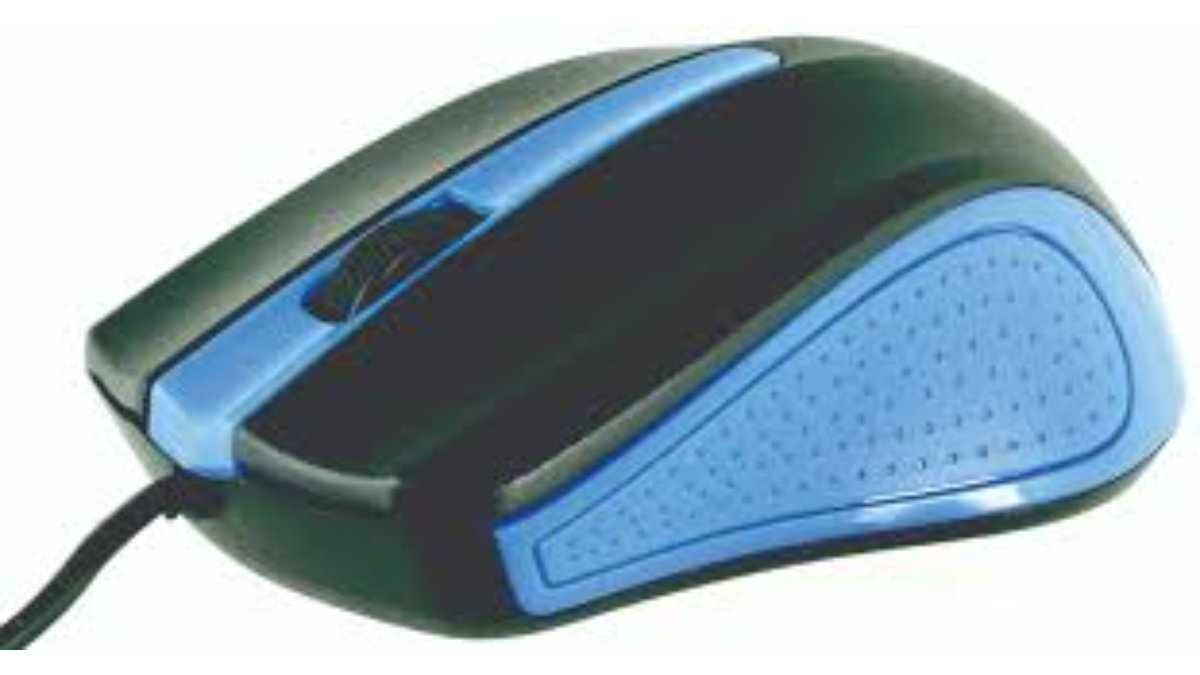 69f881218586f32ae71f73ba עכבר USB אופטי 1200DPI כחול – תמונה 1